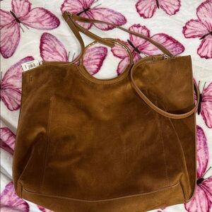 Banana Republic Factory Vegan Suede Ring Satchel